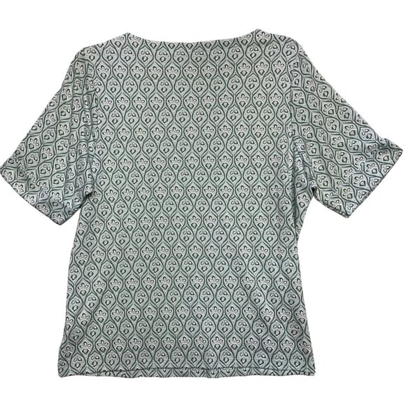 Style & Co Plus 3X Minty Turquoise Elbow Sleeve Tee Shirt 60% Cotton 40% Polyest - Picture 2 of 9